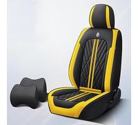 DcoAzoz Housses de siège de voiture universelles en cuir pour Renault Arkana Twingo Z.E. Duster Detour Latitude EZ-PRO Kadjar Captur - Housse de protection pour sièges avant et arrière