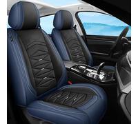 DcoAzoz Housses de siège de voiture universelles pour Toyota Land Cruiser Reiz Voltz Suzuki Swift Jimny Vitara Swift Grand Vitara Fiat 500 Punto 500L 500X Cuir nappa Coussin de protection pour sièges