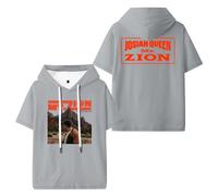 DCOKUS Josiah Queen Mt Zion Merch T-shirts à capuche unisexe à manches courtes T-shirt décontracté mode vêtements, gris, XL