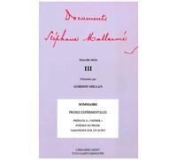 Dcouments Stéphane Mallarmé : Nouvelle Série 3