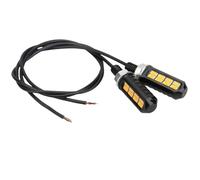 DCOZZ Moto Clignotants 2x Accessoires moto LED DRL Ambre Moto Frein Stop Clignotant Arrière Lampe Indicateur Feu 12V