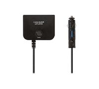 DCPA001 - Adaptateur d'alimentation pour voiture - 144 Watt - 12 A (USB, 3 x allume-cigares d'automobile) - noir