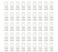 DCQQ 100 PCS Glisseurs pour Rail à Rideau Coulissant - Crochet de Tringle pour Fenêtre, Porte et Douche