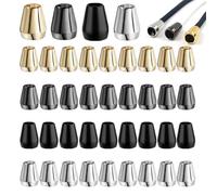 DCQQ 40 Pièces Bouchon de Cordon en Métal Serrures de Cordon Stopper Bouchons Métal Extrémités de Cordon Embout Cordon pour Cordons vêtements Sac à Dos Craft