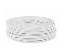 DCSk 50m - 2 x 1.5mm² - Câble Audio Blanc pour Enceintes - Câble HP haut-parleur en Cuivre pour HiFi et Hi-Fi Embarquée - Fabrication Allemande