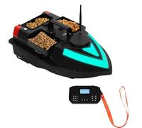 DCSYOG Bateau amorceur GPS Bateau amorceur 500 m avec Bateau de Livraison d'appâts GPS Bateau amorceur de pêche à Double Moteur Croisière/Retour/Correction d'itinéraire Automatique avec lumières