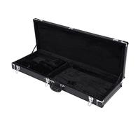 DCSYOG Étui pour guitare électrique en bois, étui rigide pour guitares électriques, étui portable carré Hardshell avec doublure en peluche 105 x 36 x 11 cm, Noir , Moderne