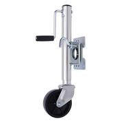 DCSYOG Roue jockey automatique 60 mm - Charge d'appui 544 kg - Bride plate sur tube - Remorque