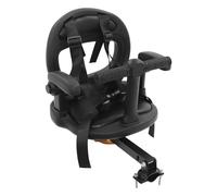 DCSYOG Siège enfant avant pour enfant - Pivotant à 360° - Avec repose-pieds pliable et poignée de garde-corps - Universel - Pour vélo de ville - Noir