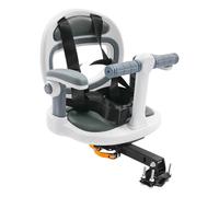 DCSYOG Siège enfant avant pour enfant - Pivotant à 360° - Avec repose-pieds pliable et poignée de garde-corps - Universel - Pour vélo de ville - Blanc