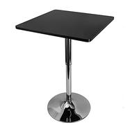 DCSYOG Table haute gastro 60 x 60 cm - Table de bistrot d'extérieur - Gastronomie réglable en hauteur - Qualité supérieure et durable - Résistant aux intempéries et élégant - Design noir, kug68636