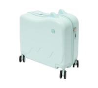 DCSYOG Valise rigide pour enfant - Bagage à main Hardside Ride on - Avec 4 roulettes pivotantes - Pour filles et garçons - 37 l - Bagage à main - Valise de voyage avec cadenas à mot de passe, vert