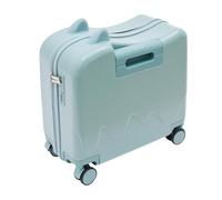 DCSYOG Valise rigide pour enfant - Bagage à main Hardside Ride on - Avec 4 roulettes pivotantes - Pour filles et garçons - 37 l - Bagage à main - Valise de voyage avec cadenas à mot de passe, bleu