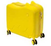 DCSYOG Valise rigide pour enfant - Bagage à main Hardside Ride on - Avec 4 roulettes pivotantes - Pour filles et garçons - 37 l - Bagage à main - Valise de voyage avec cadenas à mot de passe, jaune