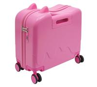 DCSYOG Valise rigide pour enfant - Bagage à main Hardside Ride on - Avec 4 roulettes pivotantes - Pour filles et garçons - 37 l - Bagage à main - Valise de voyage avec cadenas à mot de passe, Rose