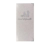 DCT Couverture de livret de famille Blanc imperméable porte-documents en PVC et métal à enfiler Fabrication Française