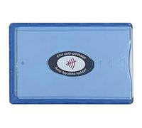 DCT Etui Carte bancaire Anti piratage Plastique Rigide Bleu Plastique Anti-Reflet résistant CB blindé Fabrication française