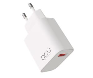DCU Tecnologic Compact USB Charger 3.0 18W - Charge Rapide - Couleur Blanc