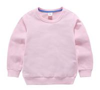 DCUTERQ Bébé Garçons Enfants Manches Longues Coton Sport Pull Tops Col Rond Sweatershirt Chemise Sweat Shirt Rose 4-5 Ans