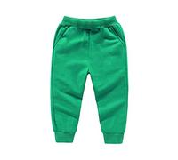 DCUTERQ Bébé Garçons Filles Coton Élastique Taille Pantalon de Jogging Sport Trousers Bottoms Longue Pants Vert 4 Ans