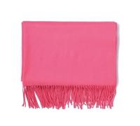Dcvmvmn Écharpe châle châle en cachemire pour femmes automne hiver solide basique enveloppant chaud doux hijab épais laine pashmina de luxe orange, 4-pastèque, 66X200cm#Women Men