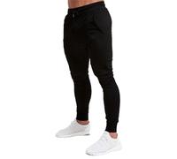 Dcvmvmn Pantalon de sport pour homme - Pantalon de jogging décontracté - Long survêtement pour homme - Pantalon de survêtement skinny, noir, Taille S