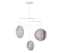 DCW Focus Lustre LED, blanc - 3 foyers Ce luminaire comporte des modules à LED prémontés de classes énergétiques A A++, A+, A