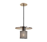 DCW In The Sun Pendant 270 Pendelleuchte, corps en or, maille en argent