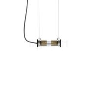 DCW In the Tube Suspension réflecteur argenté/maille dorée - 37 cm