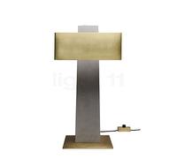 DCW Iota Lampe de table LED gris/laiton , Vente d'entrepôt, neuf, emballage d'origine Ce luminaire comporte des modules à LED prémontés de classes énergétiques A A++, A+, A