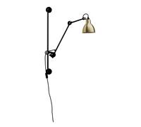 DCW Lampe Gras N°210 Brass Round Wandleuchte, laiton