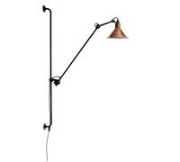 DCW Lampe Gras N°214 Copper Conic Wandleuchte, cuivré brut / blanc