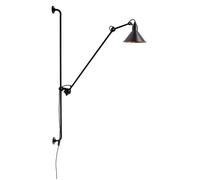 DCW Lampe Gras N°214 Copper Conic Wandleuchte, noir / cuivré