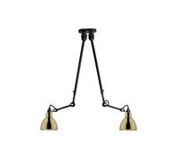 DCW Lampe Gras N°302 Brass Double Round Deckenleuchte, laiton
