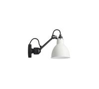 DCW Lampe Gras N°304 Black Round Wandleuchte, abat-jour blanc