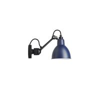 DCW Lampe Gras N°304 Black Round Wandleuchte, bleu