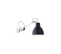 DCW Lampe Gras N°304 White Round Wandleuchte, abat-jour bleu