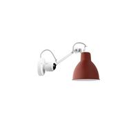 DCW Lampe Gras N°304 White Round Wandleuchte, abat-jour rouge