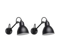 DCW Lampe Gras No 104 Bathroom lot de 2 noir - classe de protection II , Vente d'entrepôt, neuf, emballage d'origine