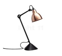 DCW Lampe Gras No 205 Lampe de table noire cuivre poli