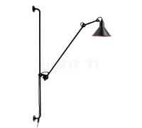 DCW Lampe Gras No 214 Applique noir/cuivre poli