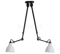 DCW Lampe Gras No 302 Double Plafonnier polycarbonate - blanc