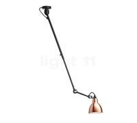 DCW Lampe Gras No 302 Plafonnier cuivre poli/blanc