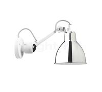 DCW Lampe Gras N°304 White Round, abat-jour chromé