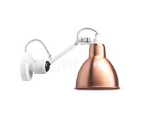 DCW Lampe Gras No 304 Applique blanche cuivre