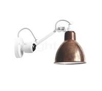 DCW Lampe Gras No 304 Applique blanche cuivre brut/blanc