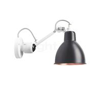 DCW Lampe Gras No 304 Applique blanche noir/cuivre poli
