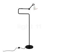 DCW Lampe Gras No 411 Lampadaire blanc/cuivre poli