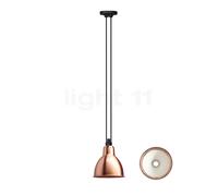 DCW Les Acrobates de Gras No 322 L Suspension, abat-jour cuivre poli/blanc