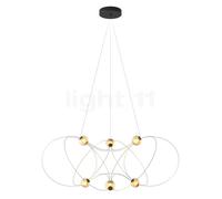 DCW Munari Lustre LED 6 foyers doré - non monté , Vente d'entrepôt, neuf, emballage d'origine Ce luminaire comporte des modules à LED prémontés de classes énergétiques A A++, A+, A